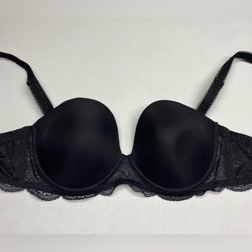 Simone Perele BLK Lightly Lined Underwire T-Shirt, 38D *P1101